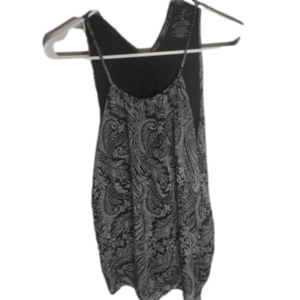 Womens Large New York & Company Black and White Top